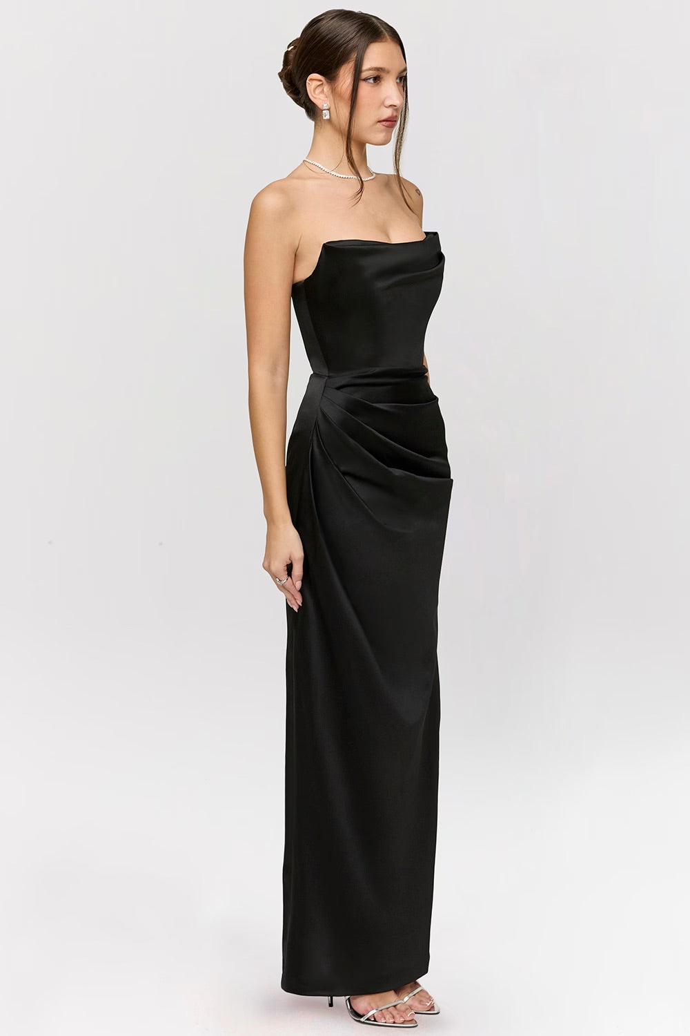Adrienne Maxi (Black) - First Date Rentals