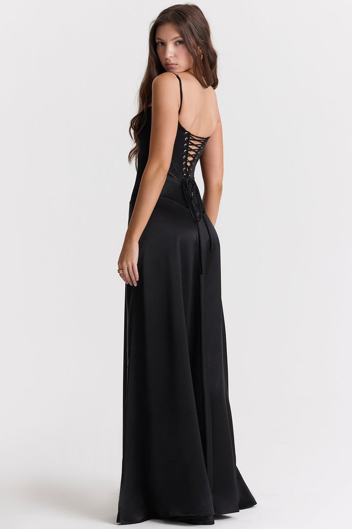 Anabella Gown (Black) - First Date Rentals