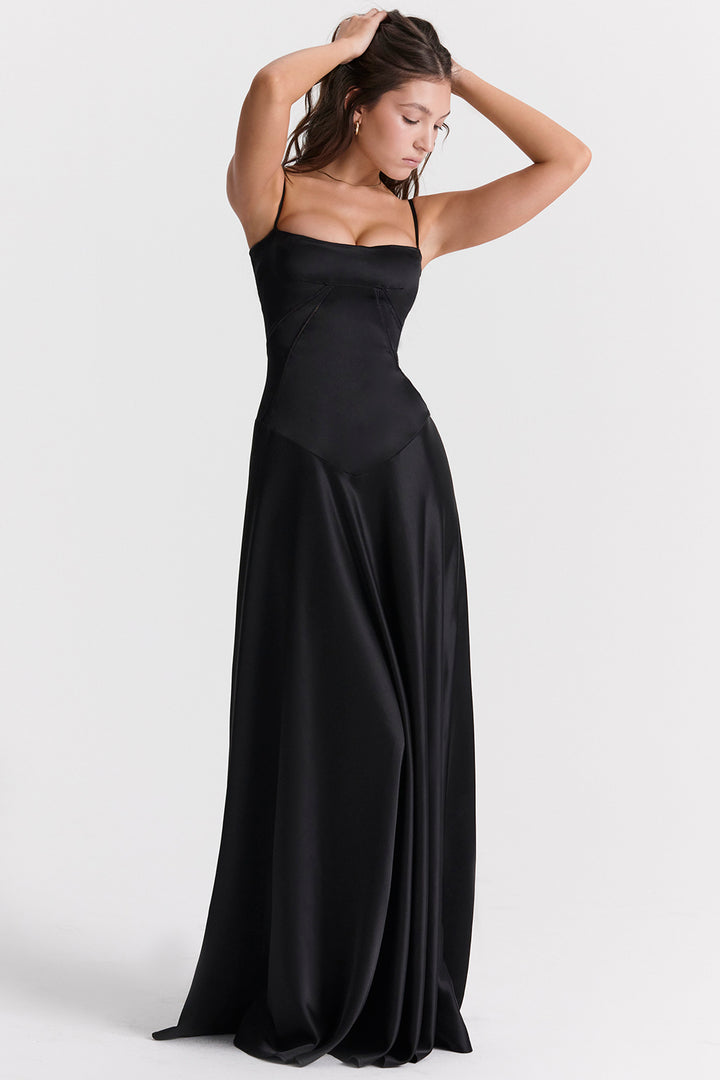 Anabella Gown (Black) - First Date Rentals