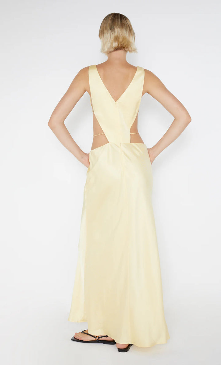 Agathe Diamond Dress (Yellow) - First Date Rentals