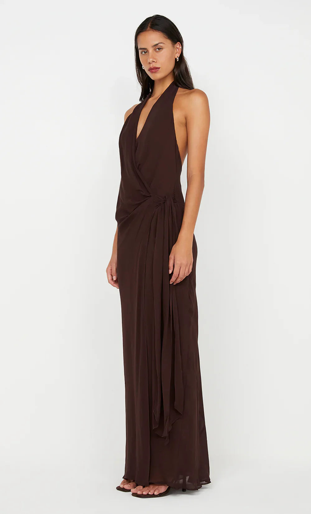 Soneva Wrap Dress (Chocolate)
