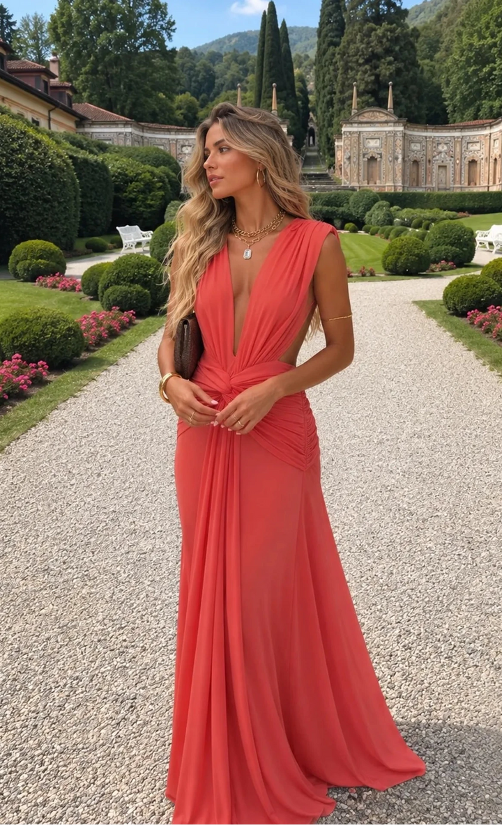 Yasmina Dress (Peach)