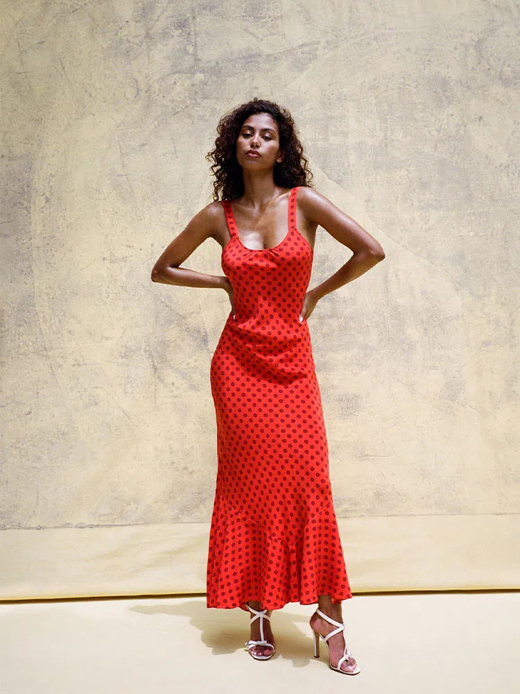 realisation par allegra dress yellow Allegra Midi (Red)