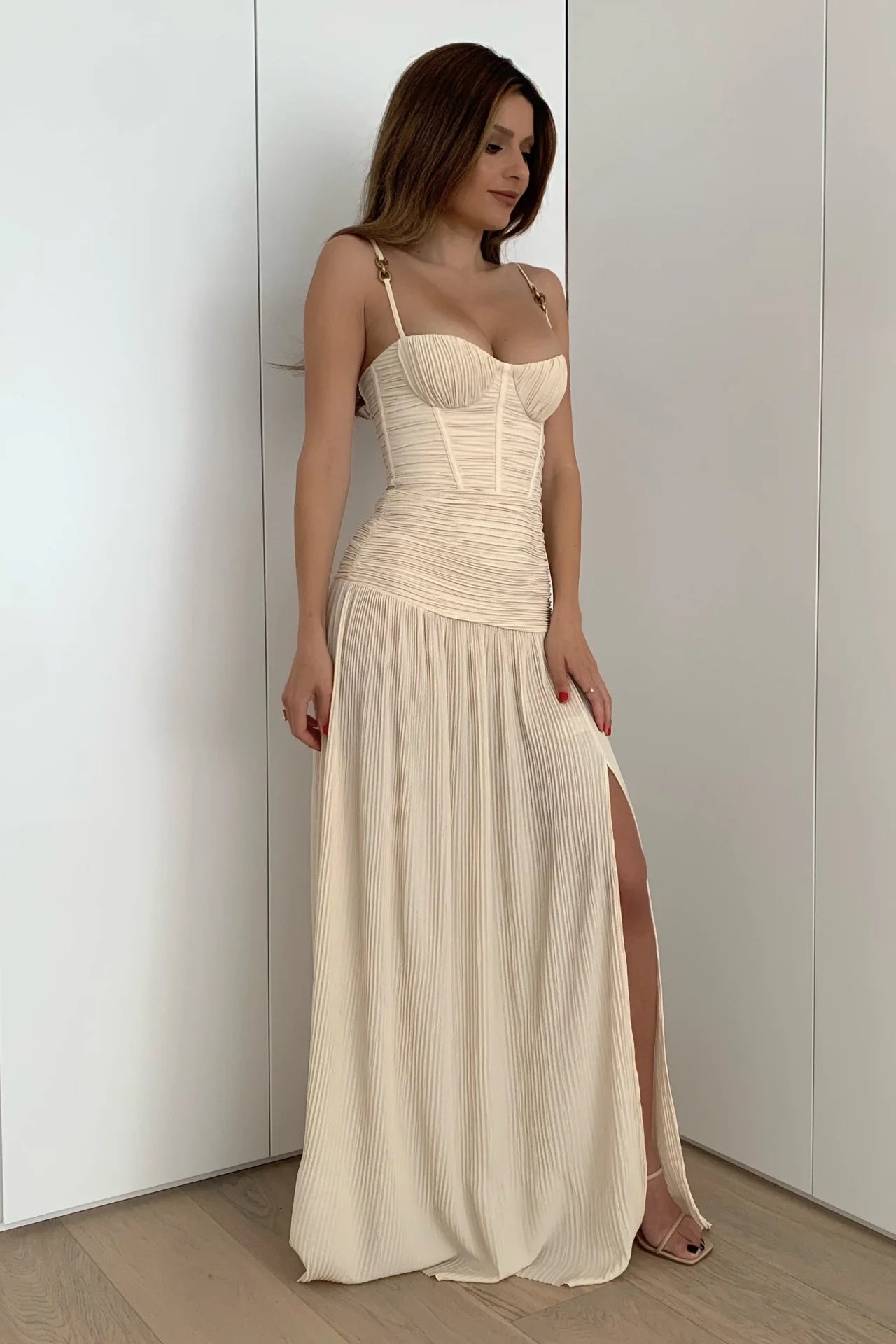 double time pleat dress Rent the Sold-Out Manning Cartell Double-Time Double time pleat dress pistachio
