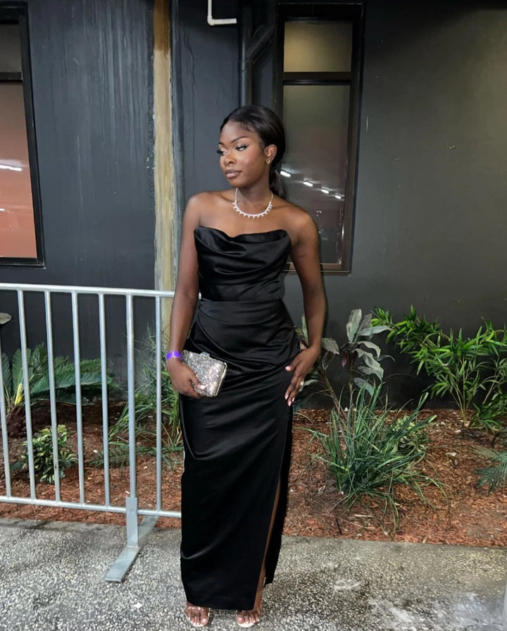 Adrienne Maxi (Black) - First Date Rentals