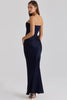 Persephone Strapless Corset Maxi (Navy)