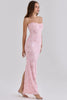 Anisa Crystal Pink Embellished Gown