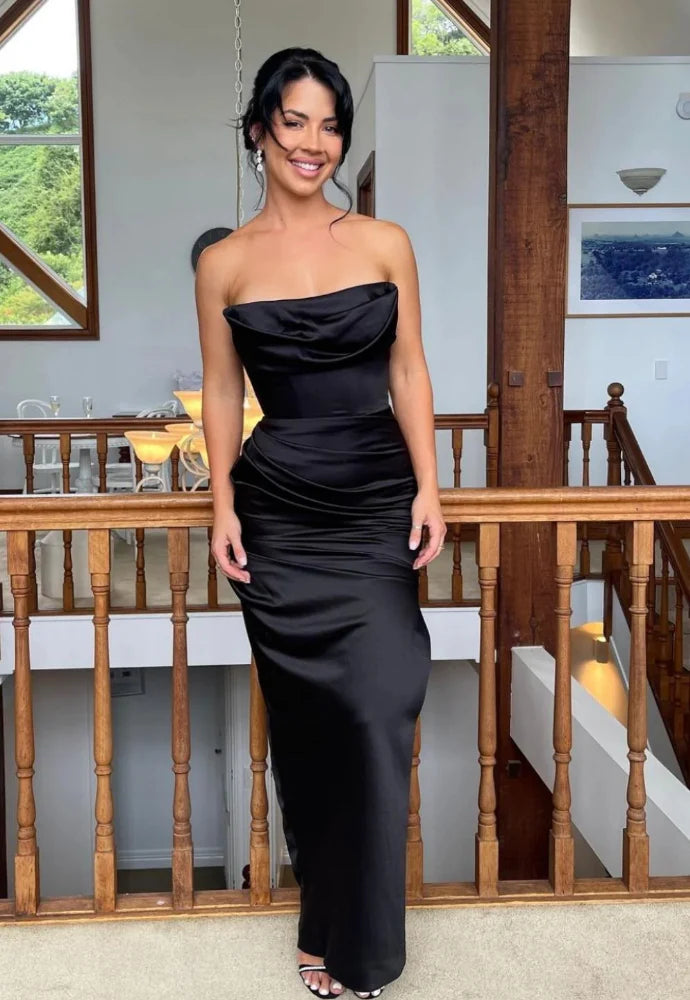 Adrienne Maxi (Black) - First Date Rentals
