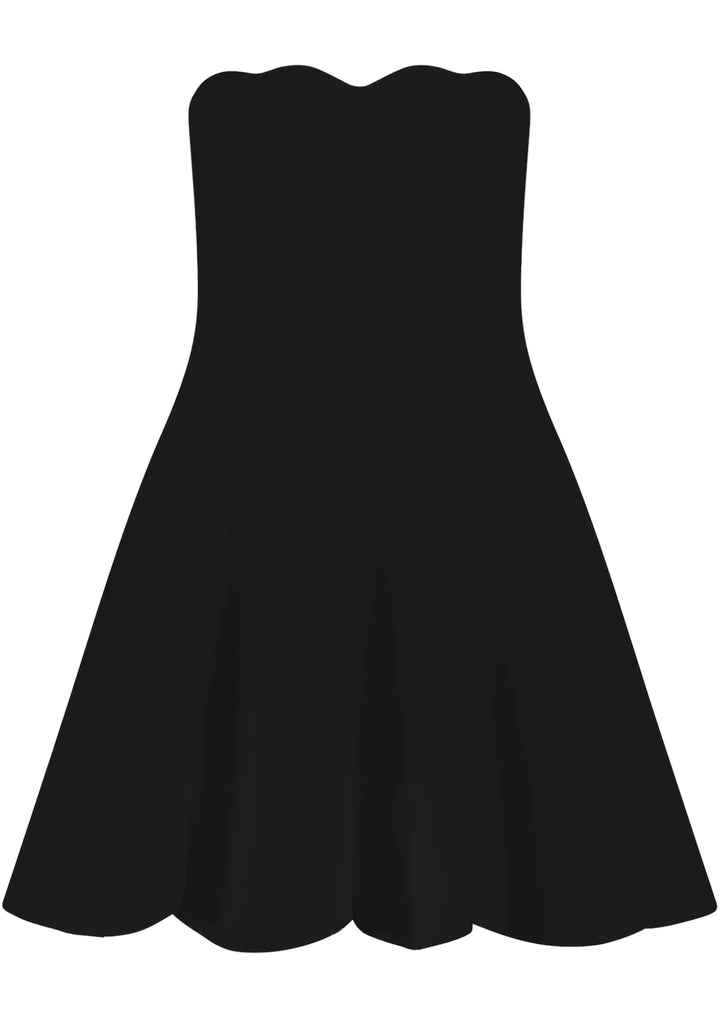 ★Since Then★ Classic pearl point mini dress black image_4e54e4b5-7f41-4701-8016-