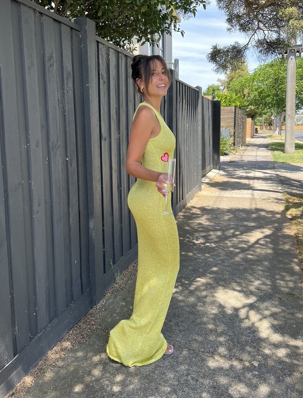 Natalia Dress (Chartreuse Yellow)