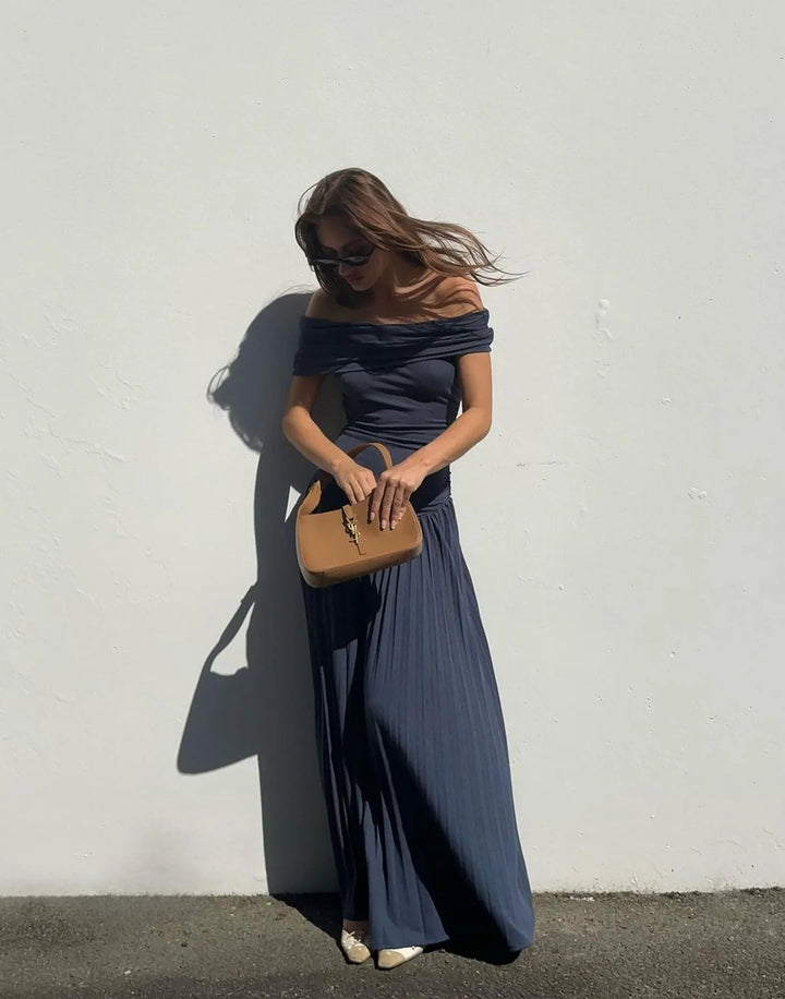 Field of Dreams Dress (Navy) - First Date Rentals