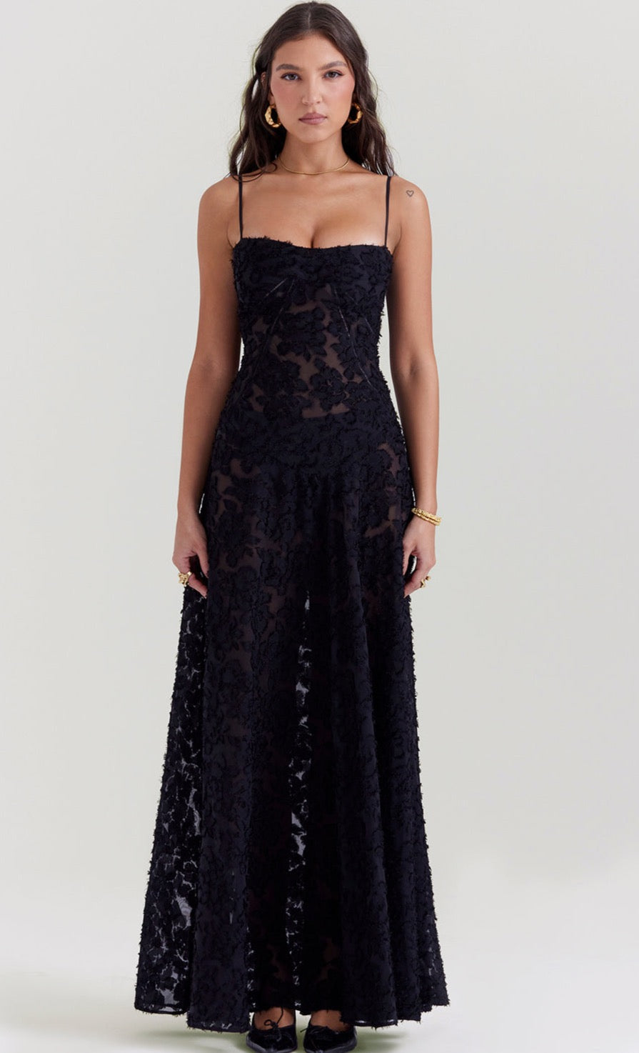 Seren Gown (Black) - First Date Rentals