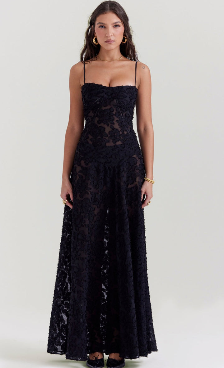 Seren Gown (Black) - First Date Rentals