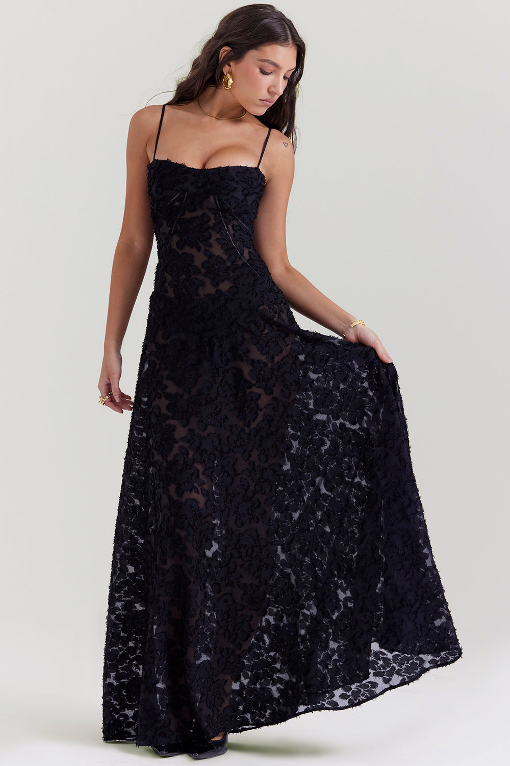 Seren Gown (Black) - First Date Rentals