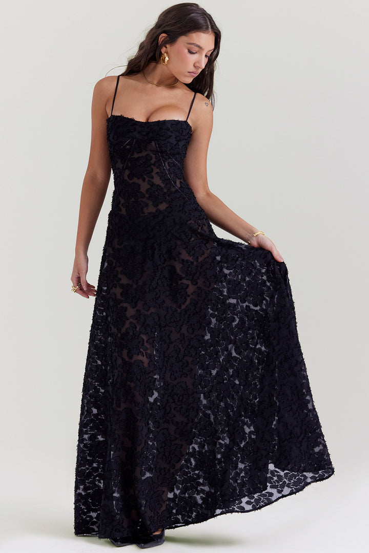 Seren Gown (Black) - First Date Rentals