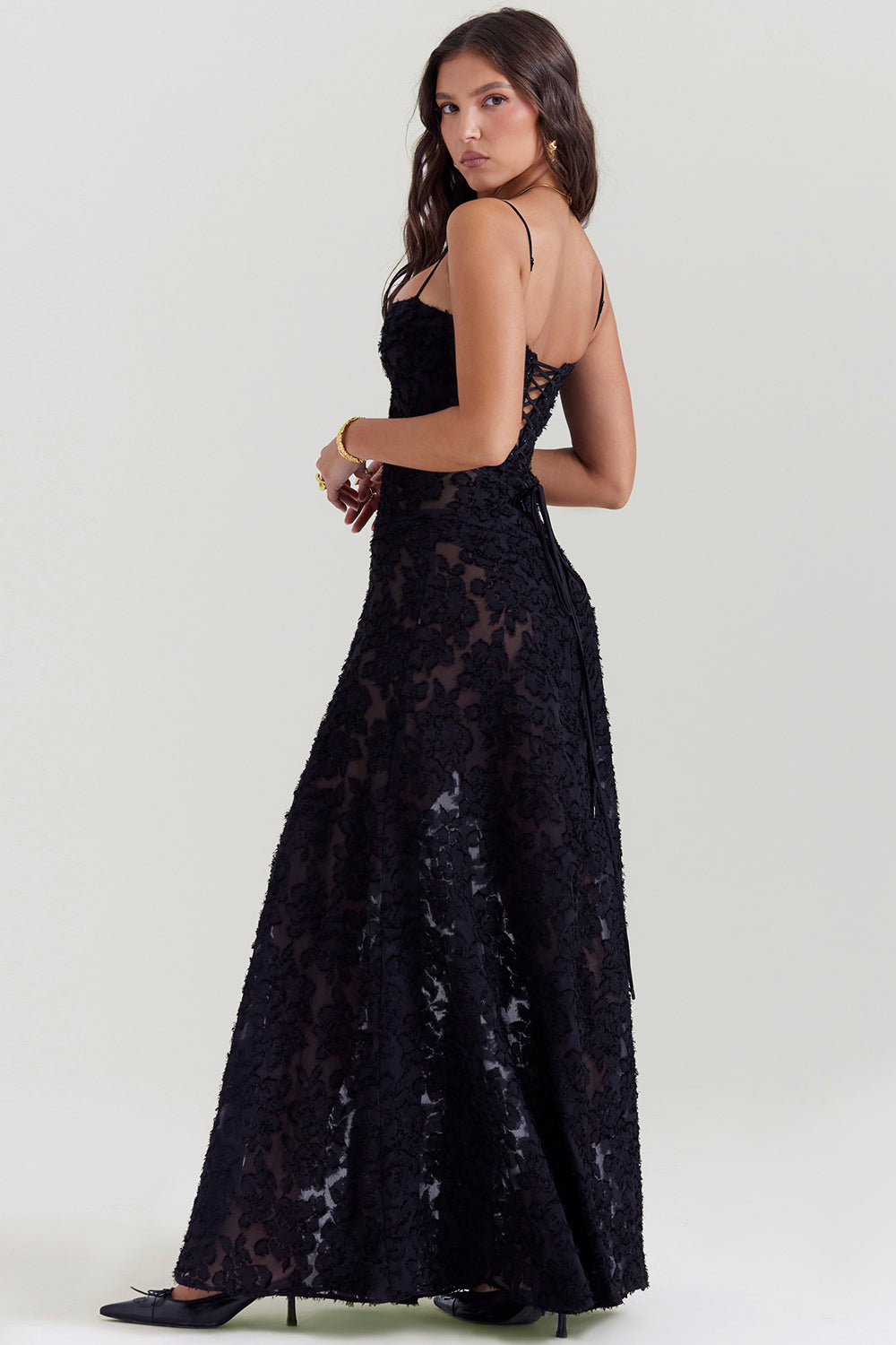 Seren Gown (Black) - First Date Rentals