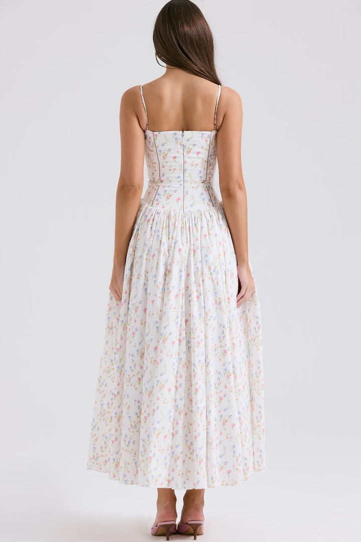 Ysabella Maxi (White Posy) - First Date Rentals