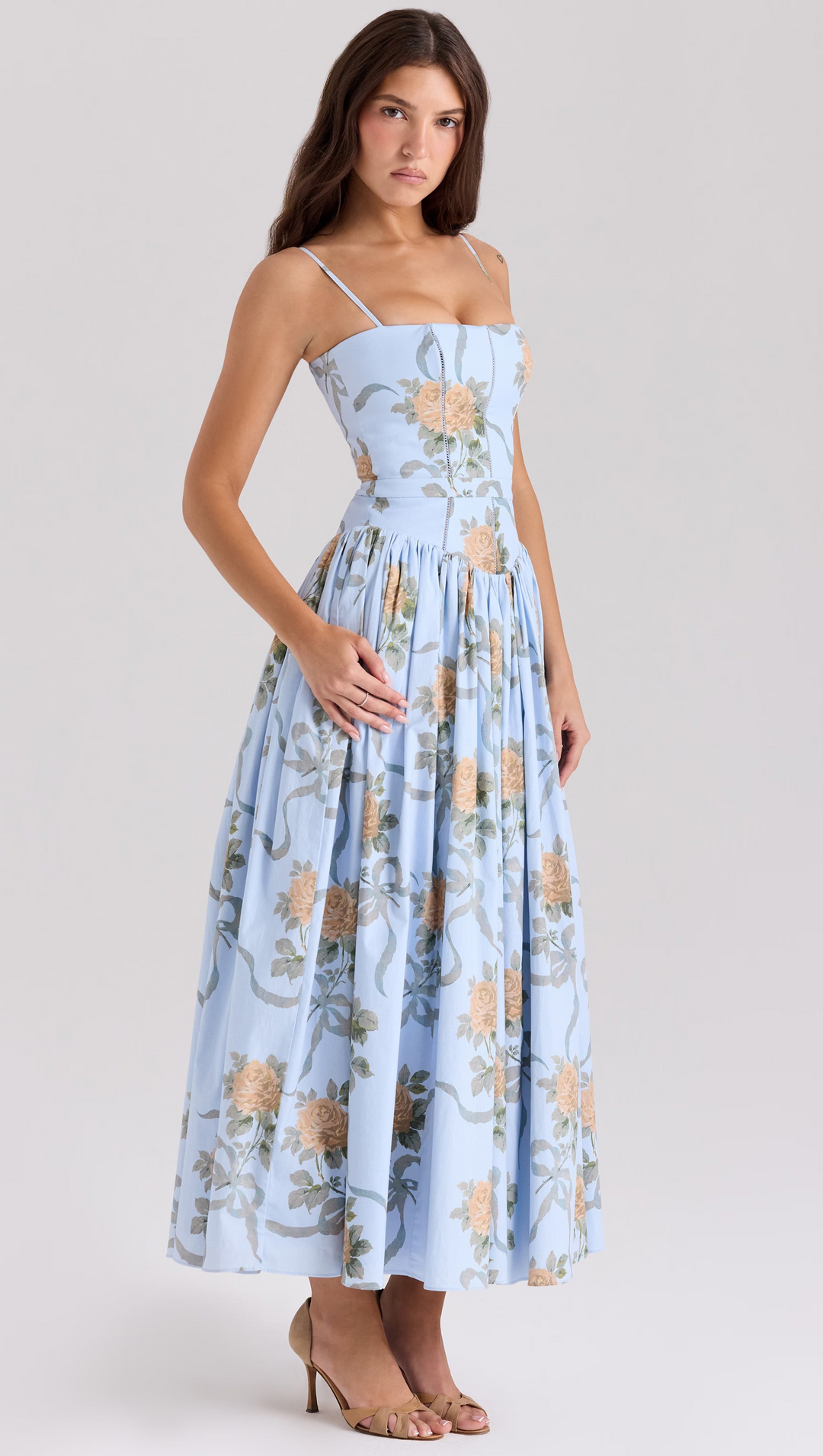 Ysabella Maxi (Blue Vintage Rose)