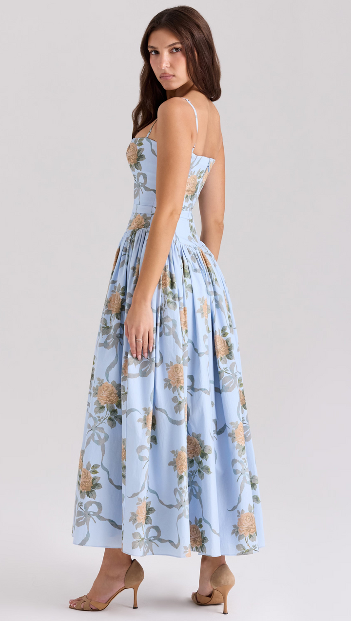 Ysabella Maxi (Blue Vintage Rose)