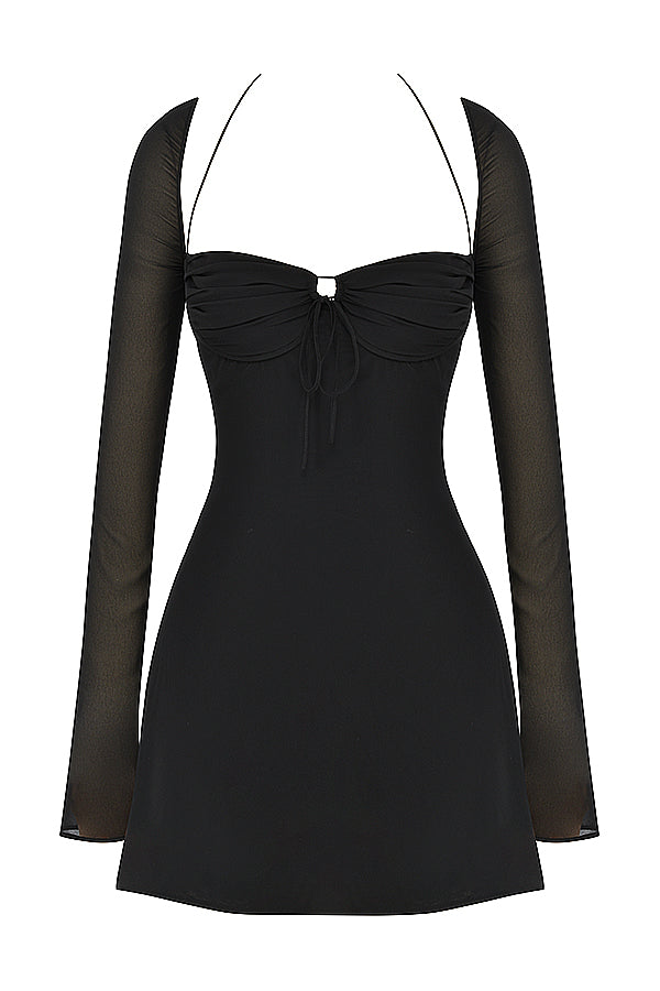 Babydoll Dress (Black) - First Date Rentals