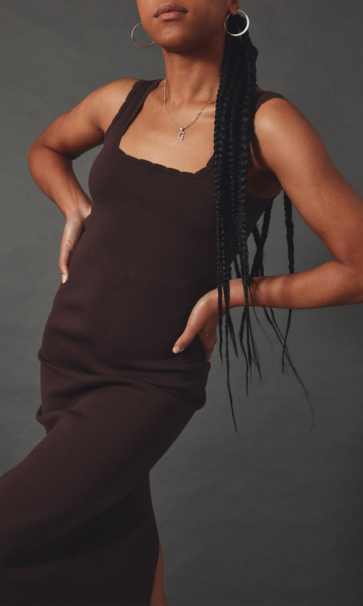 Ima Dress (Chocolate) - First Date Rentals