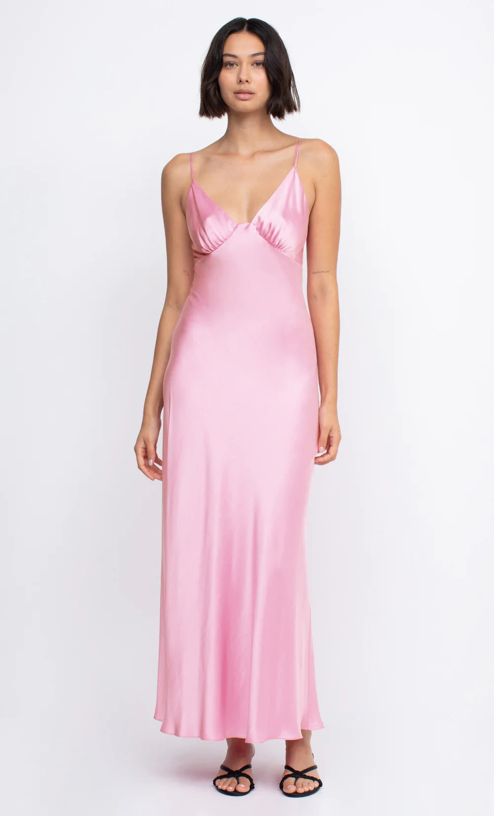 Amber V Pink Dress - First Date Rentals