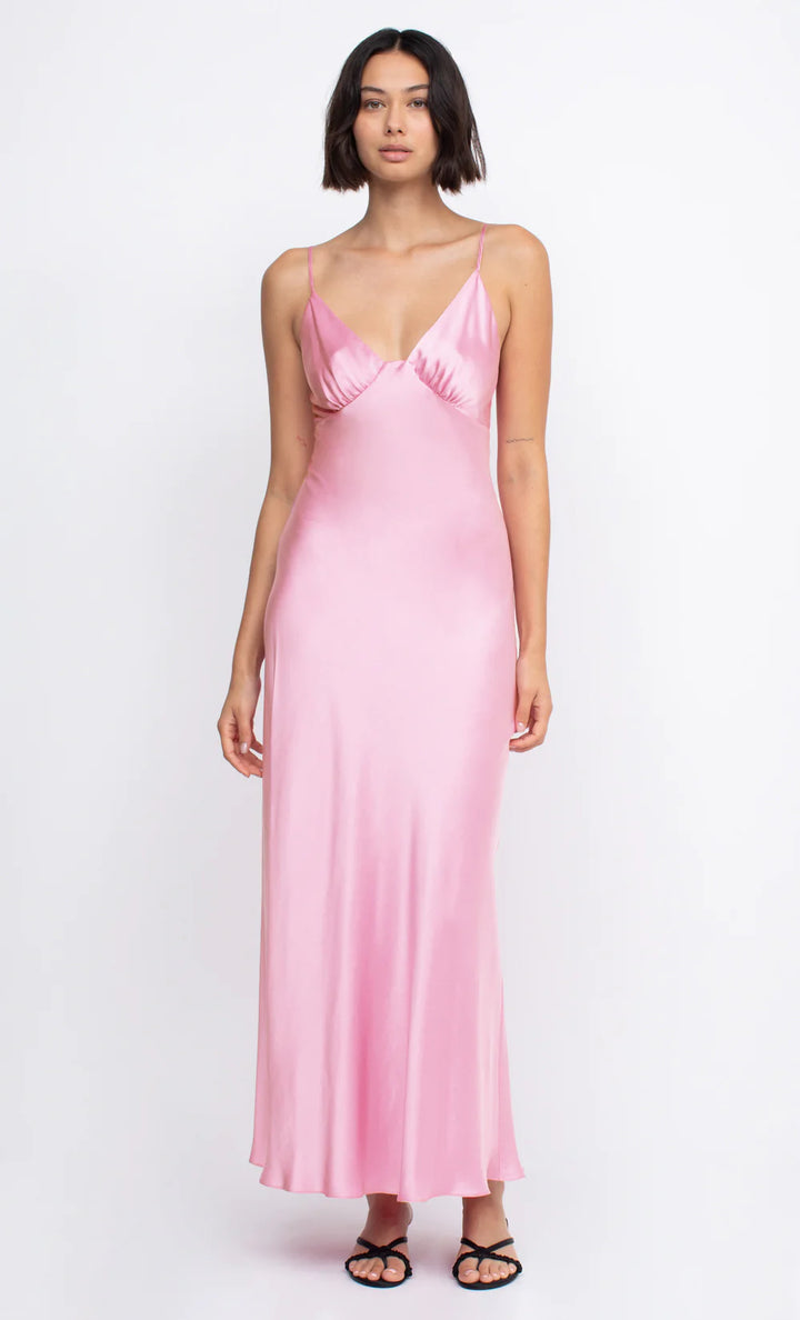 Amber V Pink Dress - First Date Rentals