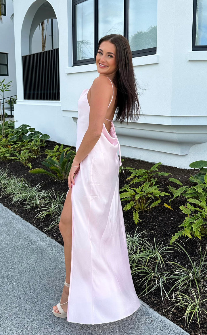 Joelle Split Maxi (Quartz Pink) - First Date Rentals