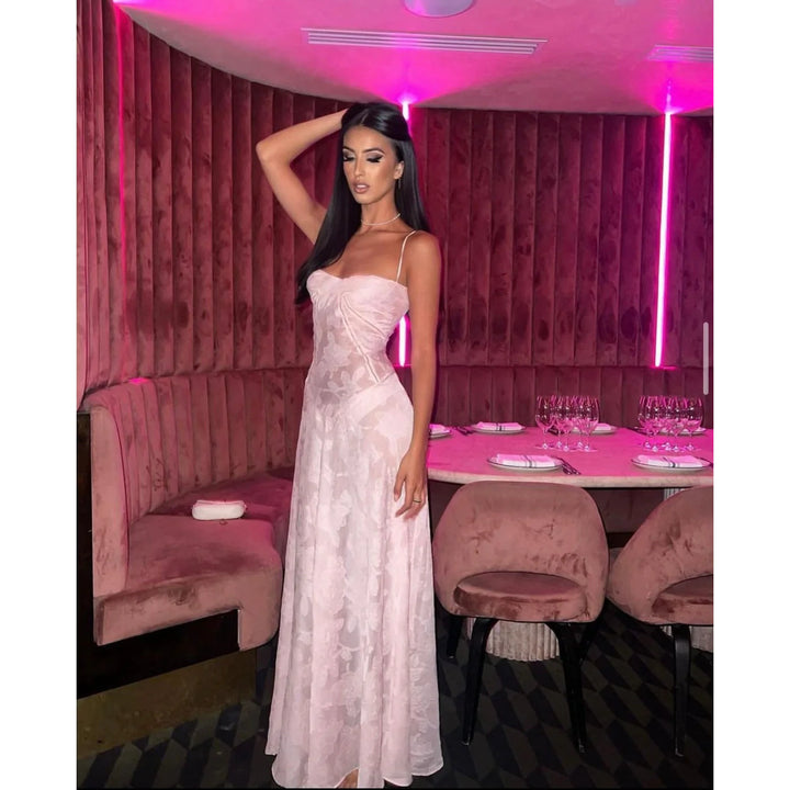Seren Gown (Pink) - First Date Rentals