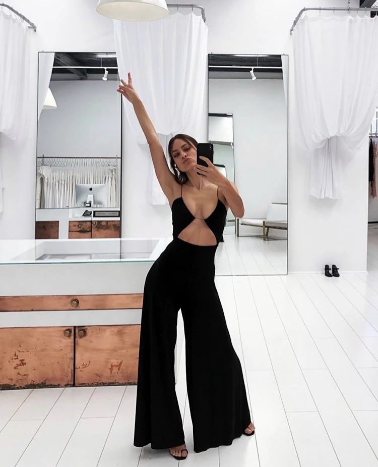 Cher Jumpsuit (Black) Natalie Rolt