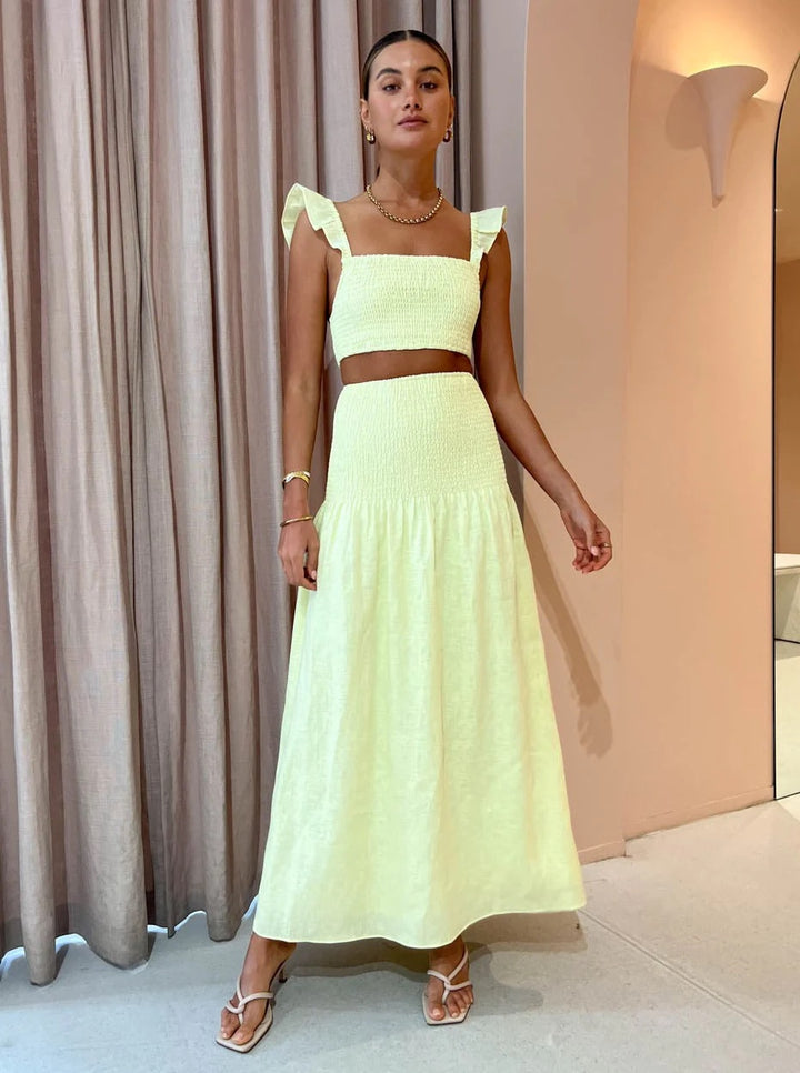 Francesca Shirred Set - First Date Rentals