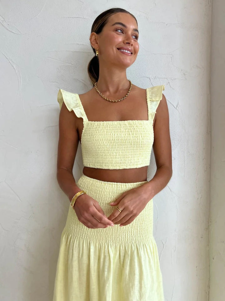 Francesca Shirred Set - First Date Rentals