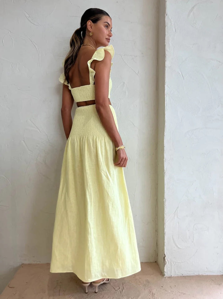 Francesca Shirred Set - First Date Rentals
