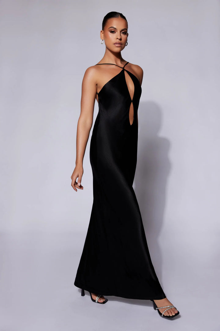 Lucia Maxi (Black) - First Date Rentals