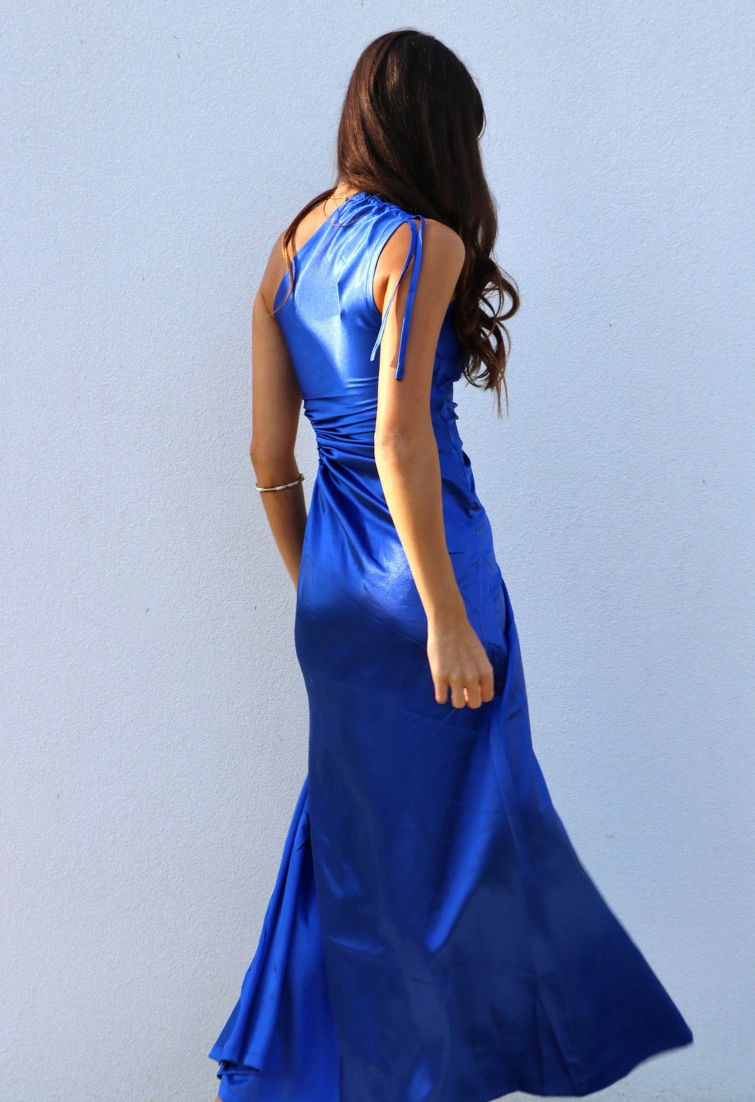 NOUR COBALT BLUE MAXI DRESS - First Date Rentals