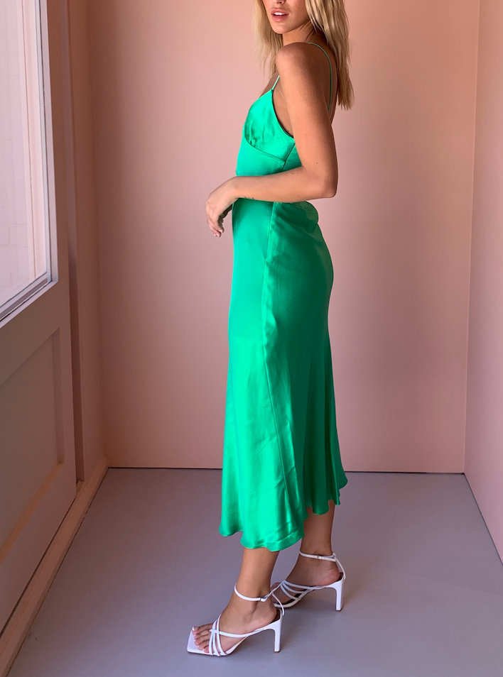Loren Midi Dress (Emerald) Bec &amp; Bridge