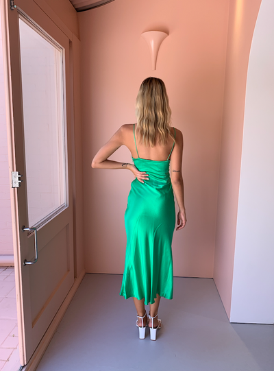 Loren Midi Dress (Emerald)