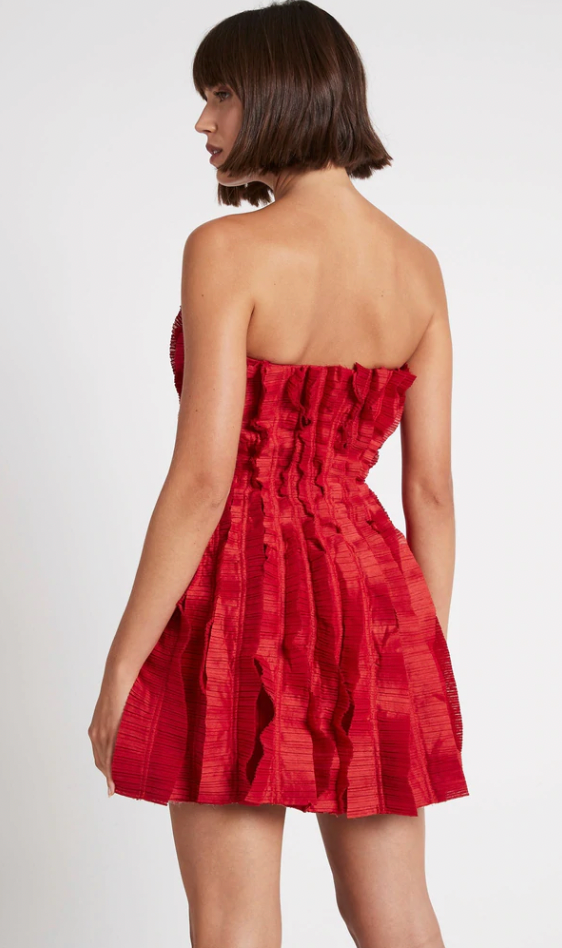 Hybrid Mini Dress (Red) - First Date Rentals