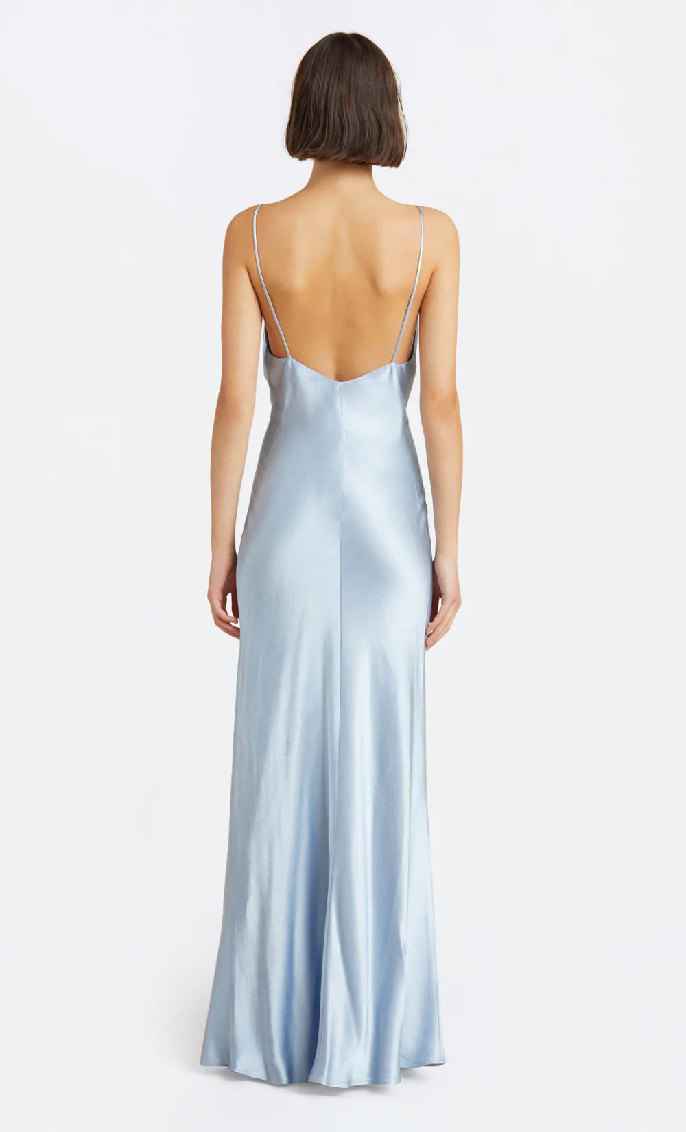 Lorelai V Neck Maxi (Blue) - First Date Rentals