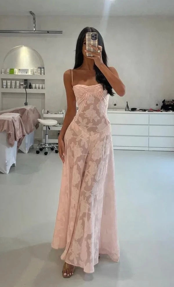 Seren Gown (Pink) - First Date Rentals