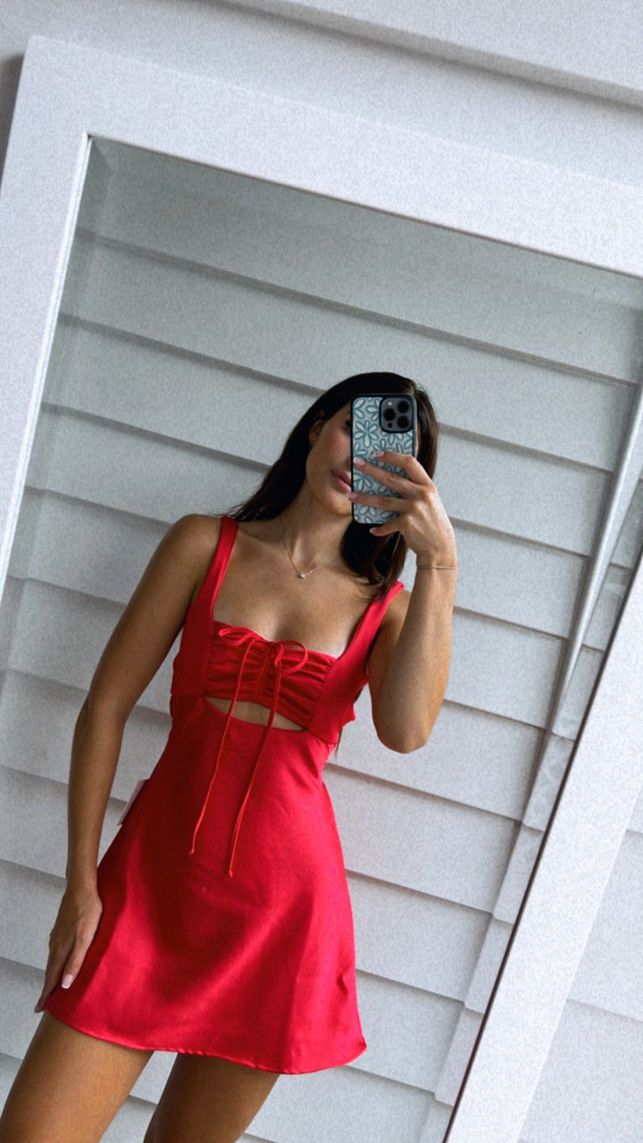 Valentina Dress (Red) - First Date Rentals