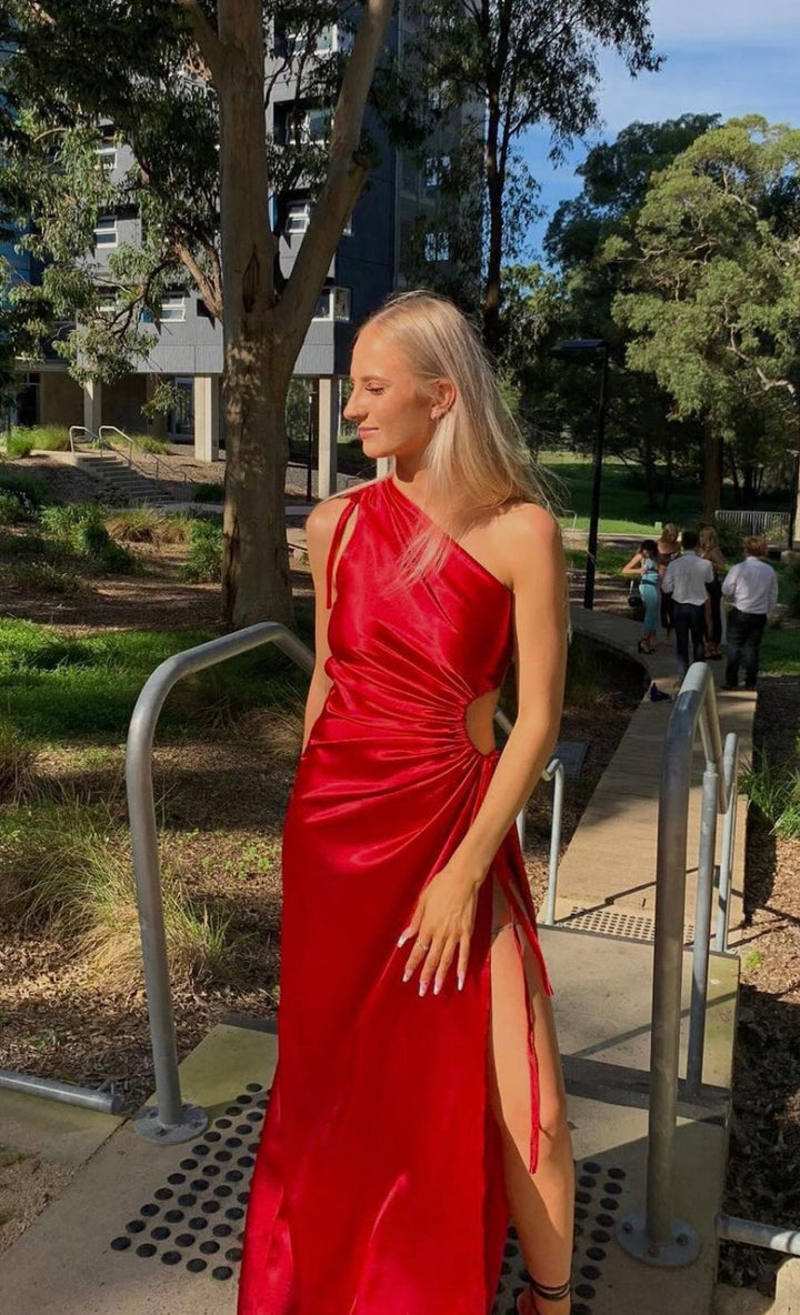 NOUR SCARLETT RED MAXI DRESS - First Date Rentals