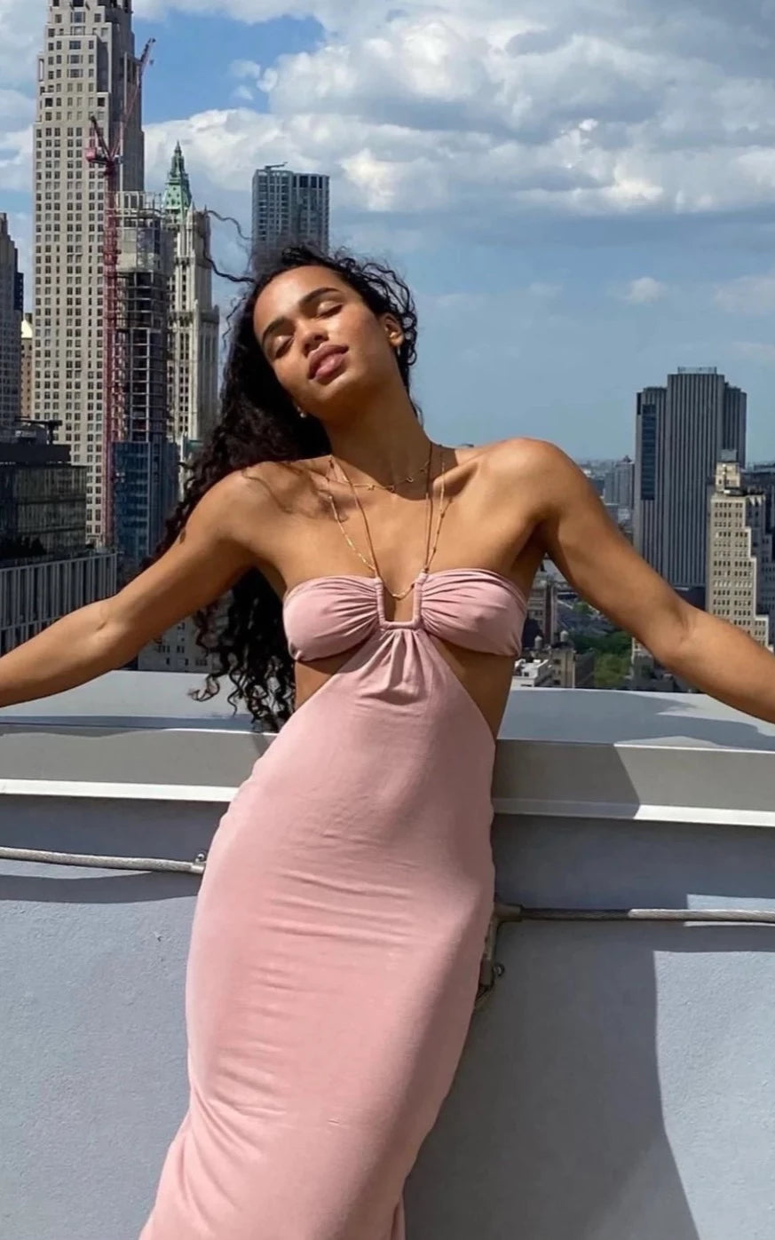 Willow dress (Blush) FOR SALE - First Date Rentals