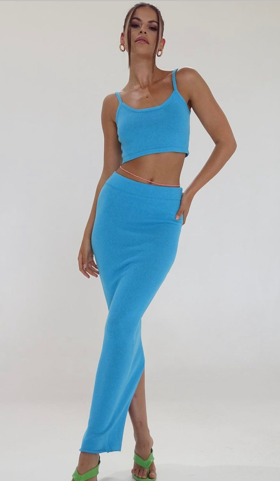strapless open back dress Asta Resort Ana Sequin Maxi